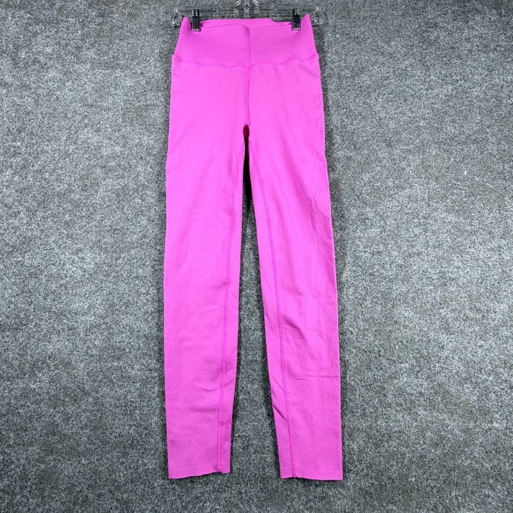 Fabletics SculptKnit Leggings Women Large Pink Stretch High Waisted Gym Workout